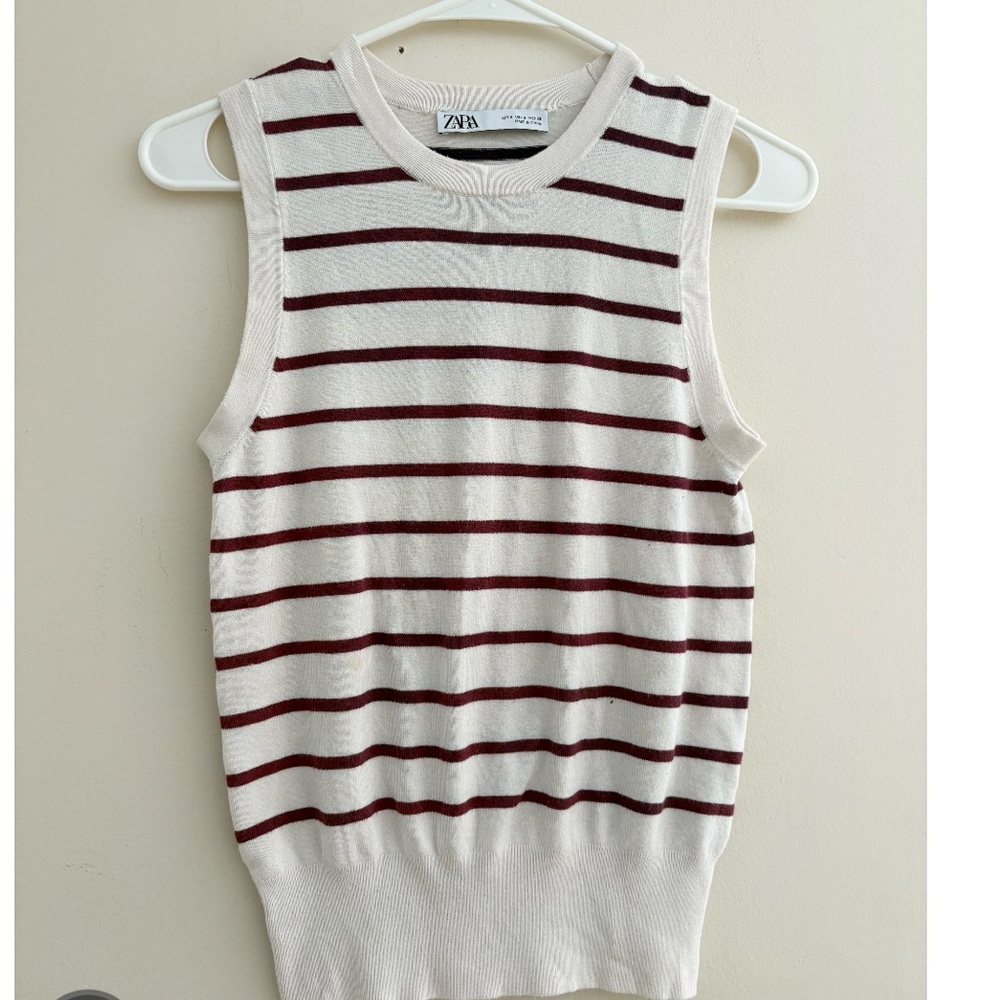 Zara Striped Knit Tank